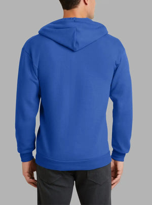 Men’s Royal Blue 300gsm Hooded Zipper Sweatshirt – Promo Thread