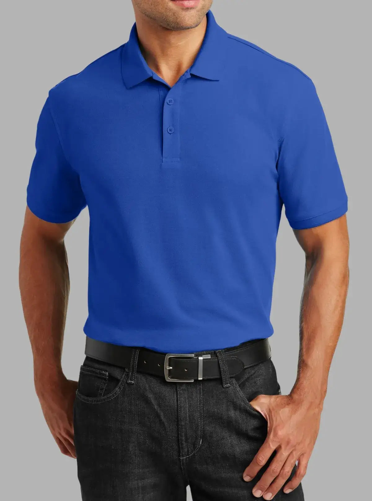 Men’s Royal Blue Polyester Pique Polo T-Shirt | Promo Thread