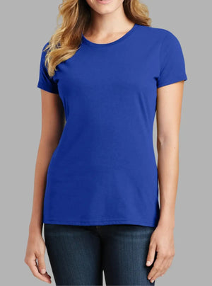 Women’s Royal Blue 180 GSM Cotton T-Shirt | Promo Thread