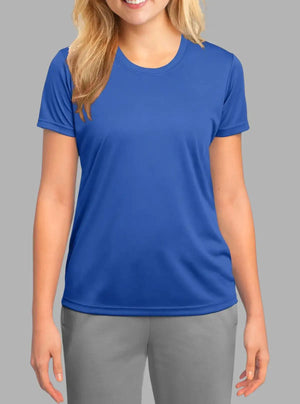 Women’s Royal Blue Polyester Dry Fit T-Shirt 140gsm | Promo Thread