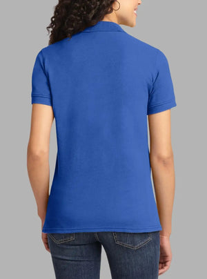 Women’s Royal Blue Piqué Polyester Polo T-Shirt 200 GSM | Promo Thread