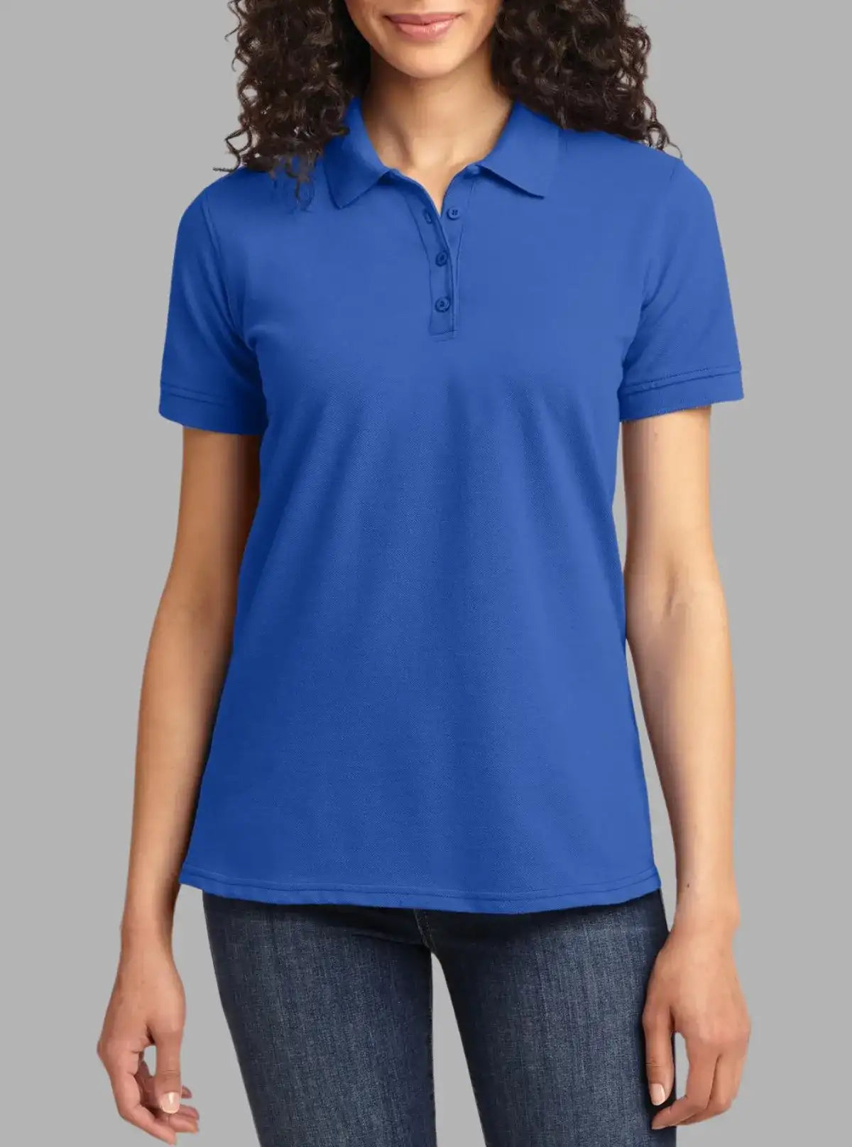Women’s Royal Blue Piqué Polyester Polo T-Shirt 200 GSM | Promo Thread