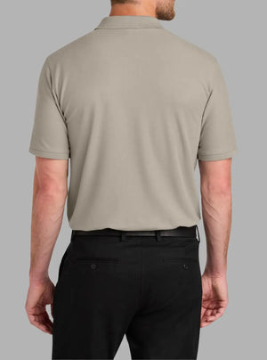 Men’s Stone Pique Polyester Polo T-Shirt | Promo Thread Wholesale