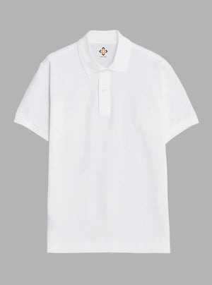 Men’s White Solid Polo T-Shirt – 100% Cotton Single Jersey | Promo Thread