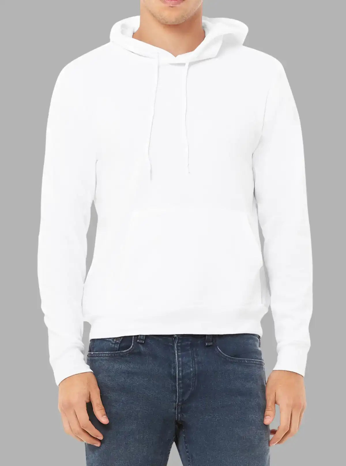 Men’s White 300gsm Hooded Sweatshirt | Promo Thread