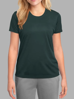Women’s Dark Green Polyester Dry Fit T-Shirt 140gsm | Promo Thread