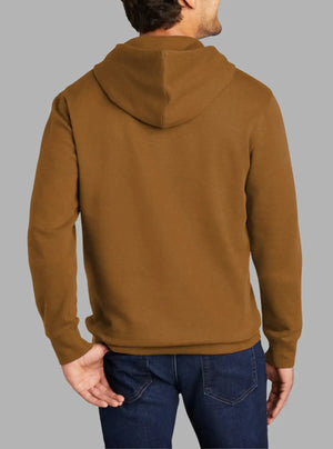 Men’s Deep Brown 300gsm Hooded Sweatshirt | Premium Poly Cotton