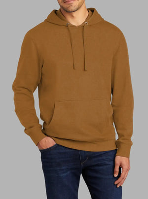 Men’s Deep Brown 300gsm Hooded Sweatshirt | Premium Poly Cotton