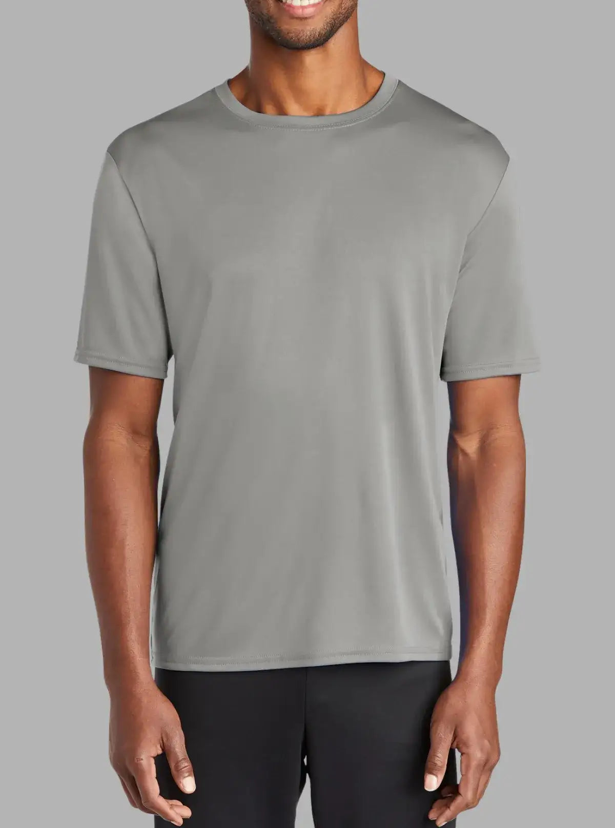 Men’s Grey 140 GSM Dri-Fit Polyester T-Shirt | Promo Thread
